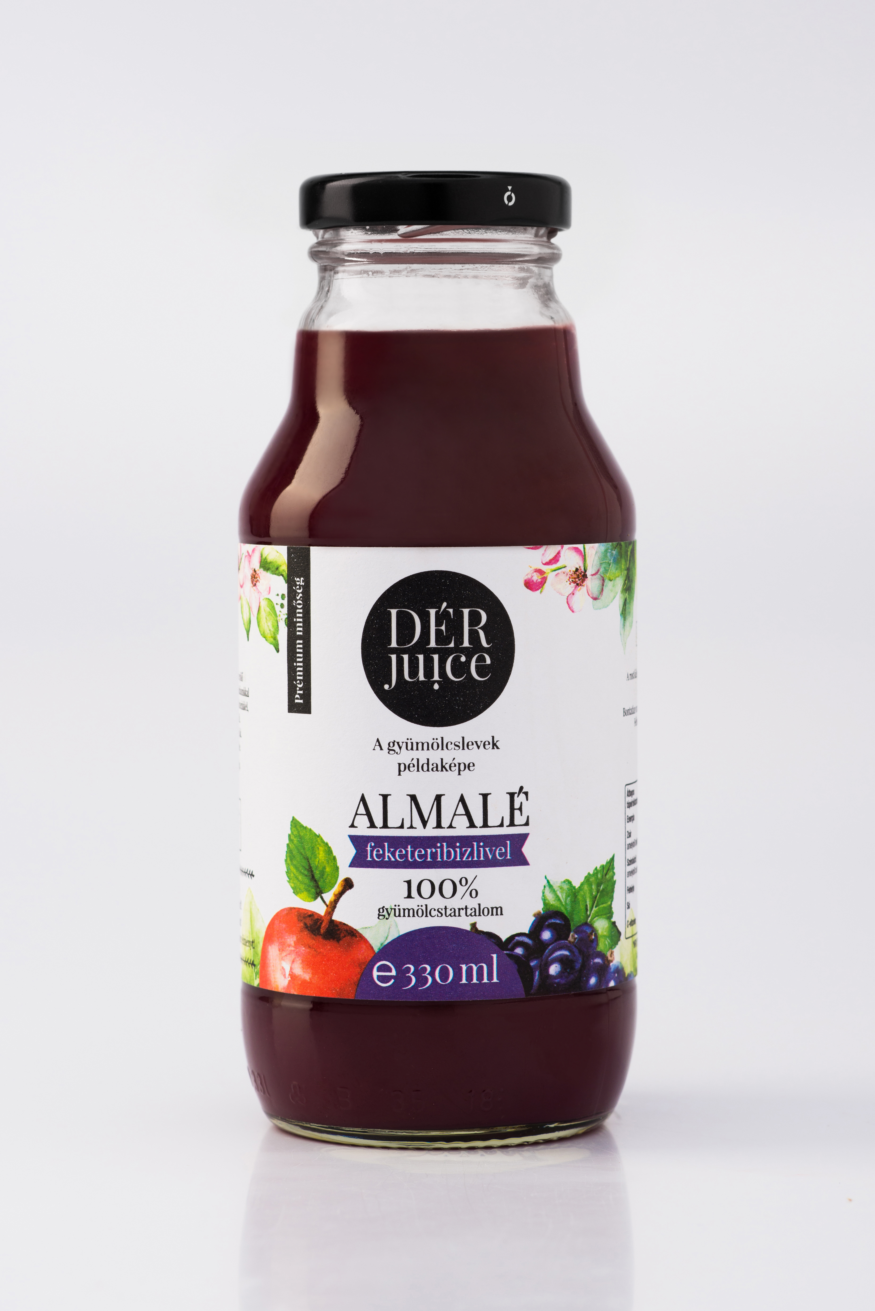 Dér Juice almalé feketeribizlivel 330 ml